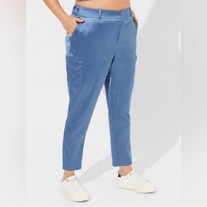 Torrid Blue Satin Pants